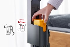 นี่คือภาพแบตเตอรี่ 2 ก้อน ใช้งานได้สูงสุดถึง 120 นาที